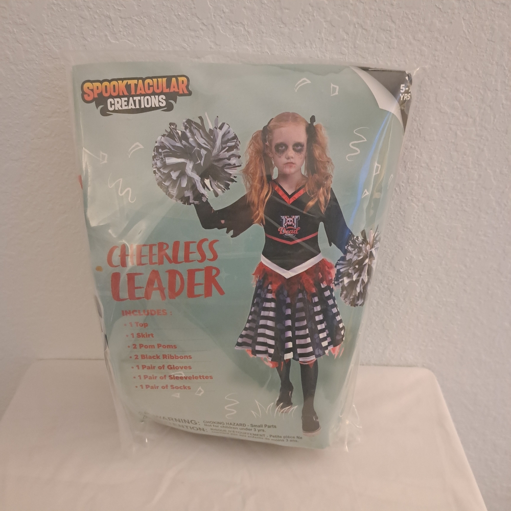 Spooktacular Creations Cheerless Leader Costume - Black and White